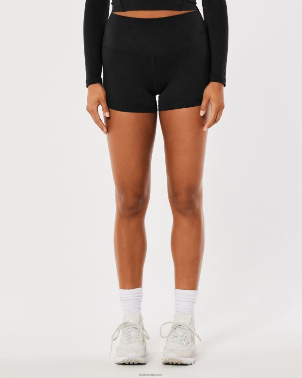 Bottoms Hollister Women Gilly Hicks Active Recharge High-Rise Shortie 3\\ 48820505 Black